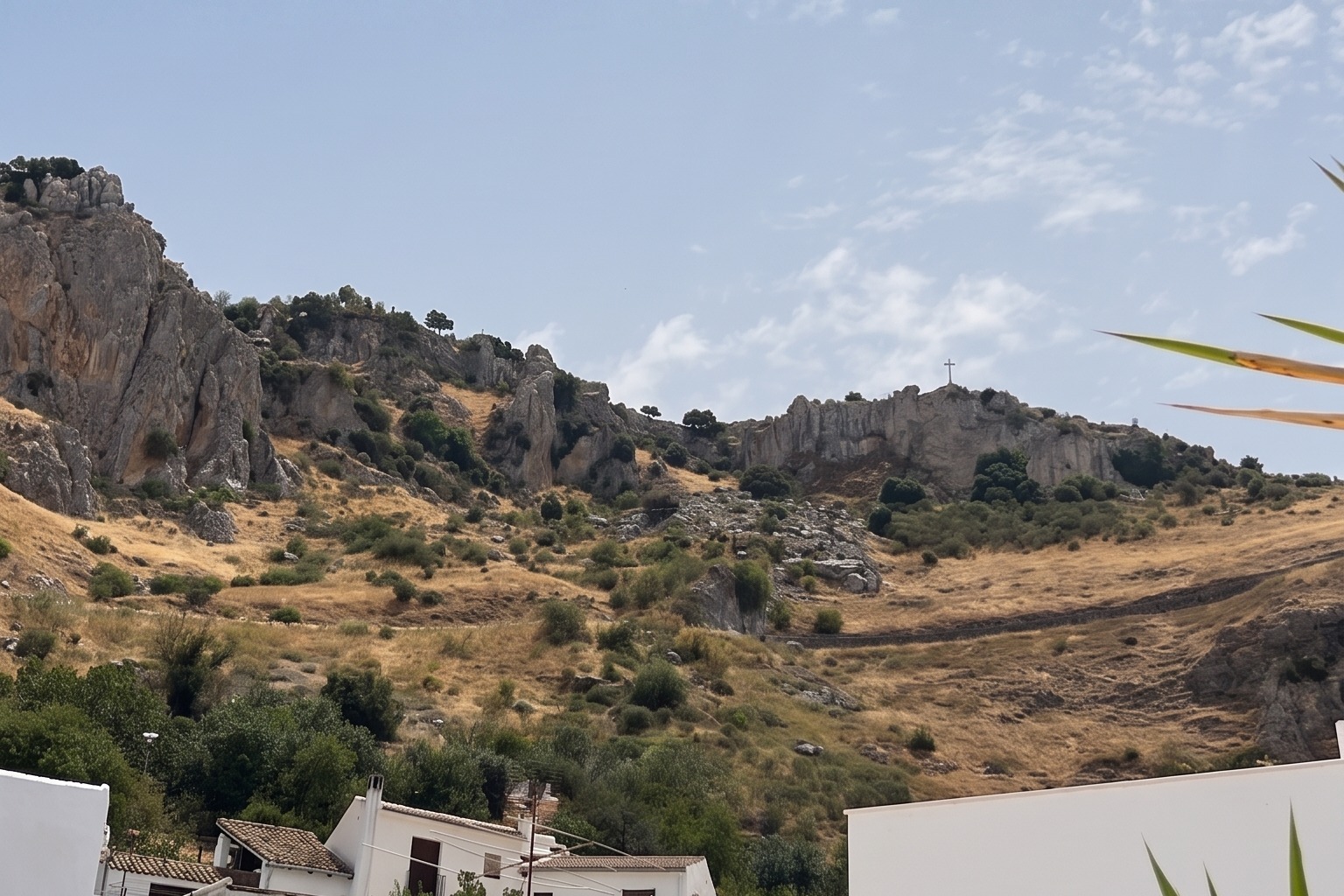 Vista de la sierra Subbética desde la terraza
